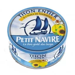 Petit Navire Thon à l'Huile de Tournesol 160g