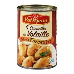 Poultry quenelles with Petit Jean Forestière Sauce 400g