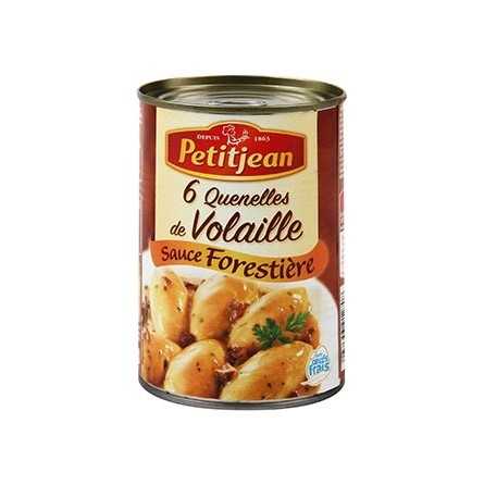 Poultry quenelles with Petit Jean Forestière Sauce 400g