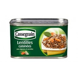 Cassegrain prepared lentils 265g
