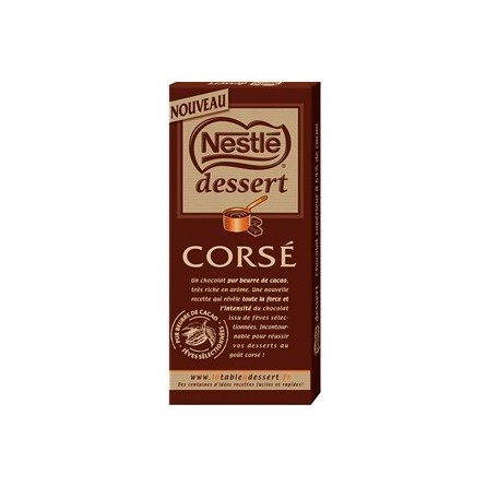 NESTLE : Dessert - Tablette de chocolat noir pâtissier - chronodrive