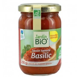 Jardin Bio Sauce Tomates Basilic 200g
