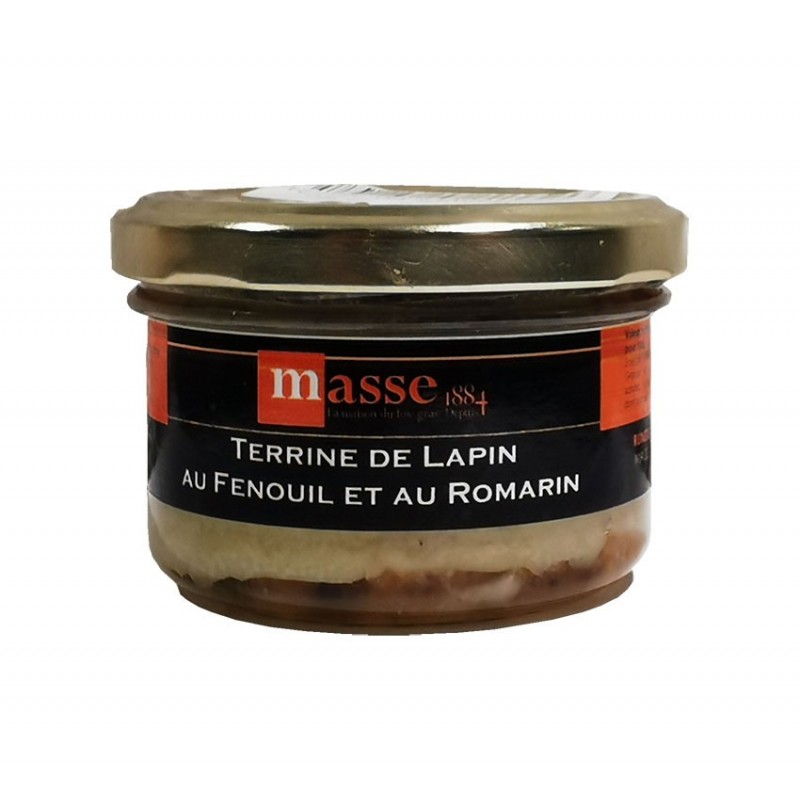 Rabbit terrine with fennel and rosemary Maison Masse 90g