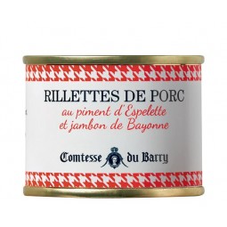 Rillettes de porc piment d'Espelette Comtesse du Barry 70g