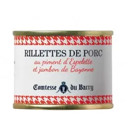 Rillettes de porc piment d'Espelette Comtesse du Barry 70g