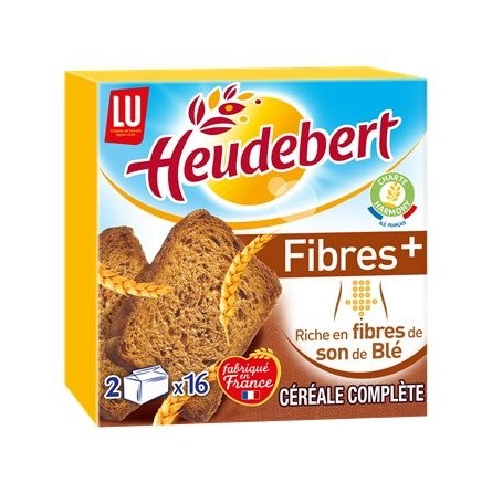 Biscottes nature, Heudebert (2 x 18, 290 g)  La Belle Vie : Courses en  Ligne - Livraison à Domicile