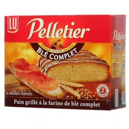 Pelletier Pain Grillé Complet au Blé x24