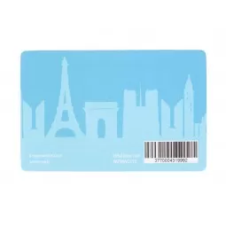 Magnet en Plexiglas Paris Tour Eiffel verso