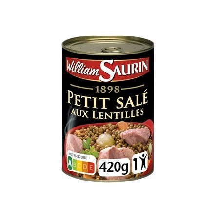 William Saurin Salted Lentils 420g