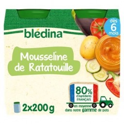 Blédina Petits Pots Ratatouille Dès 8 Mois 2x200g