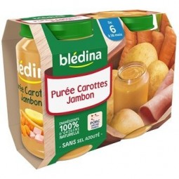 Blédina Petits Pots Vegetables Ham From 6 Months 2x200g