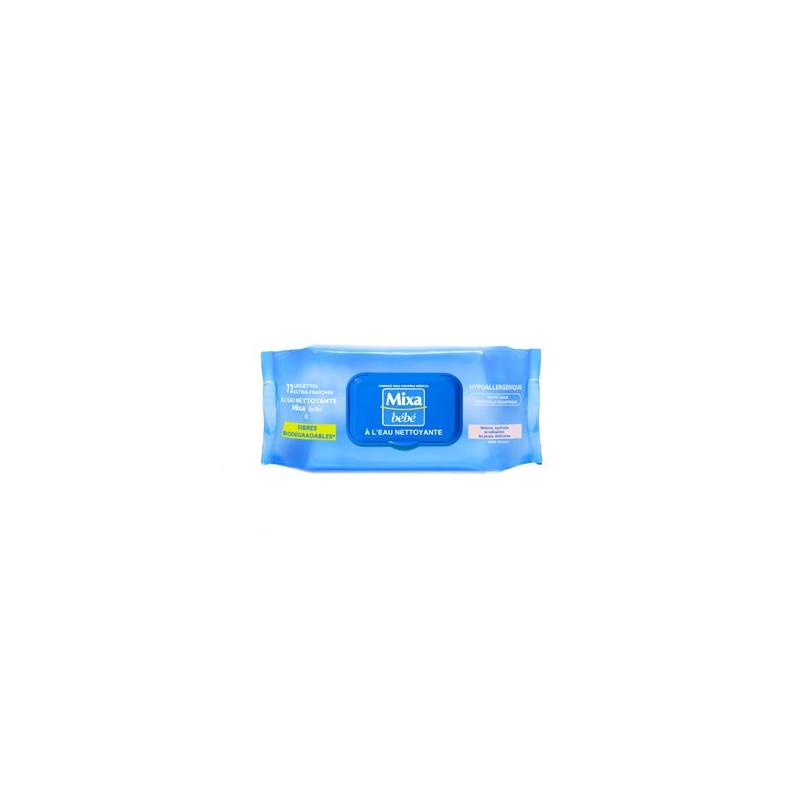 Mixa Lingettes Bébé à l'Eau x72