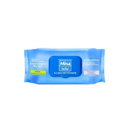 Mixa Lingettes Bébé à l'Eau x72 Mixa Lingettes Bébé à l'Eau x72