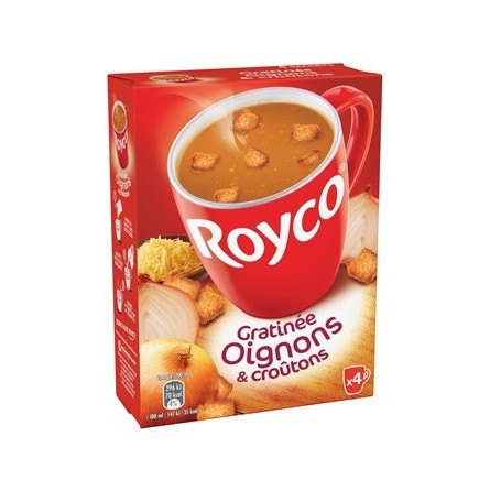 Soupe Royco Oignons et Croutons 4x20cl