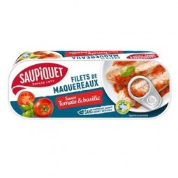 Saupiquet Mackerel Fillets Tomato Basil 169g