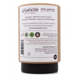 Poivre de kampot noir La Plantation IGP 50g