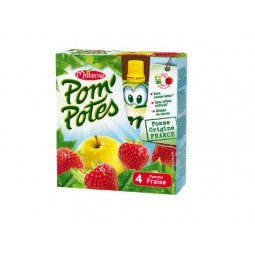 Materne Pom'potes Pomme Fraise 4x90g