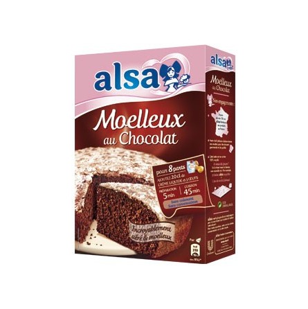 Alsa Préparation pour Moelleux au Chocolat 435g