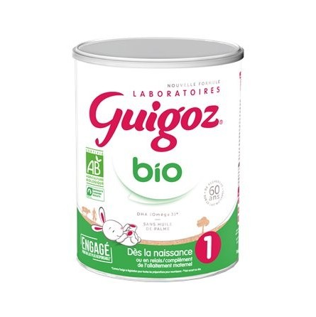 Guigoz Lait dès la naissance Bio 800g