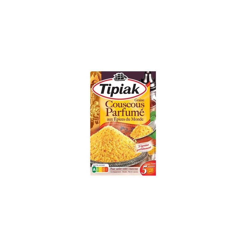 Tipiak Couscous Parfumé aux Épices du Monde 500g