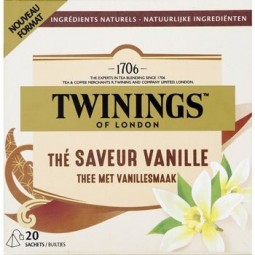 Twinings Thé à la Vanille nouveau format x20