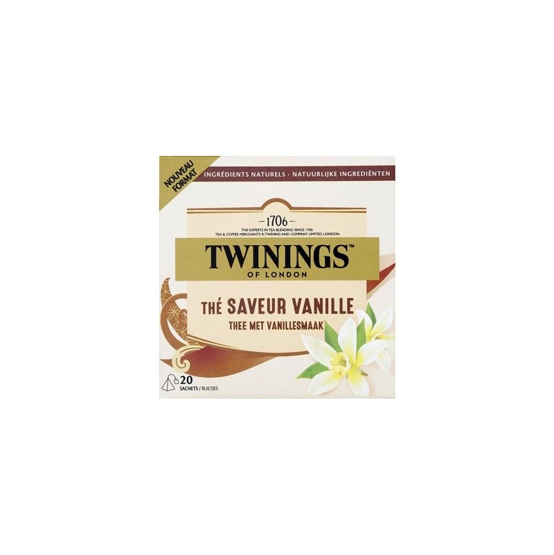 Twinings Thé à la Vanille nouveau format x20