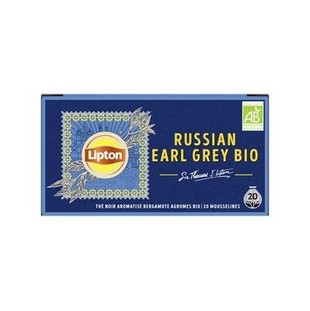Lipton Thé Russian Earl Grey Bio x20