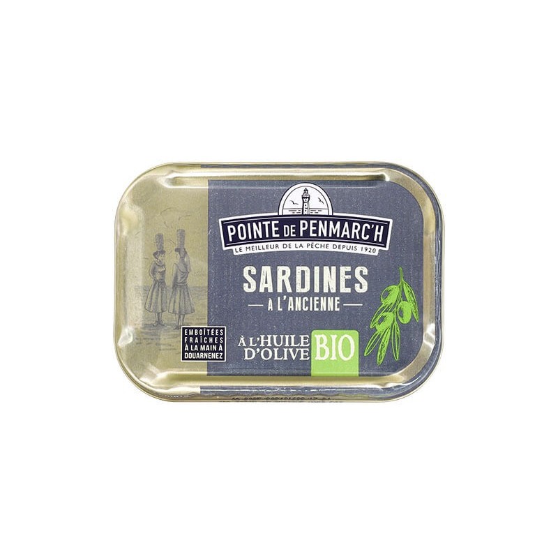 Sardines à l'ancienne à l'huile d'olive Pointe de Penmarc'h 115g