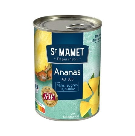 Saint Mamet Pineapple in Syrup in Pieces 345g