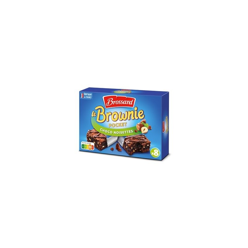 Brownie Pocket Chocolate Noisette x8 240g