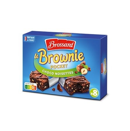Brownie Pocket Chocolate Noisette x8 240g