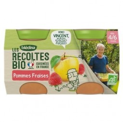 Blédina Petit Pot Pomme Fraise Dès 6 Mois 2x130g