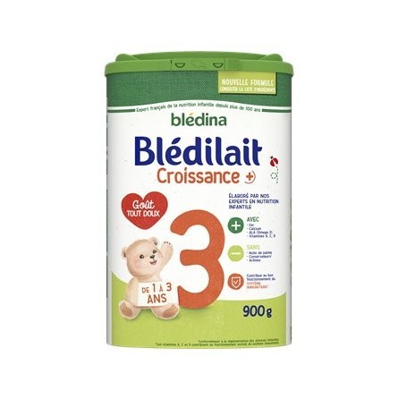 Blédina Blédilait 1, Lait en Poudre pour bébé , De 0 à 6 Mois, 900g  (Boîtex3) (L'emballage peut varier)