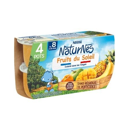 Nestlé Naturnes Pommes Fruits du Soleil 4x130g