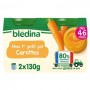 Blédina Baby Carrots Dice 4 Months 2x130g