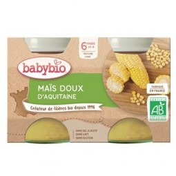 Babybio Petits Pots Corn from 6 months 2x130g