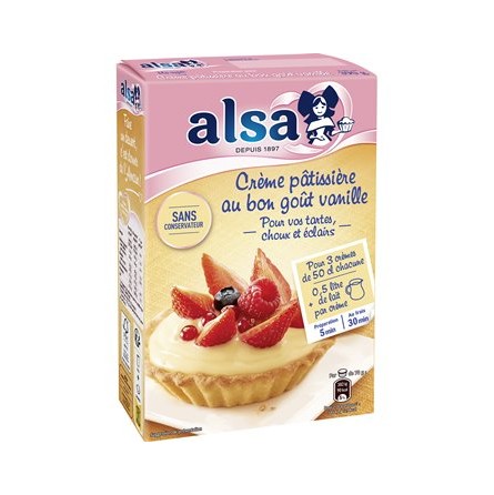 Alsa Préparation pour Crème Anglaise à la Vanille 390g