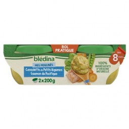 Blédina Petits Pots Vegetables Salmon From 8 Months 2x200g