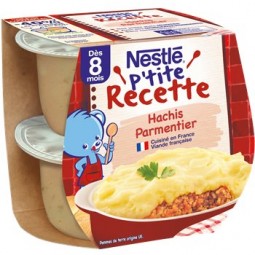 Nestlé P'tite Recette Hachis Parmentier Dès 8 mois 2x200g