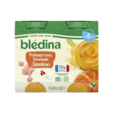 12 Pots Blédina Blédîner Carotte Semoule - Dès 6 Mois - Repas Du Soir Pour Bébé