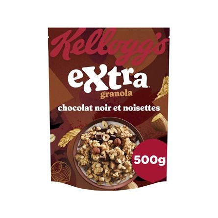 Kellogg's Extra Chip Chocolate Hazelnut 500g