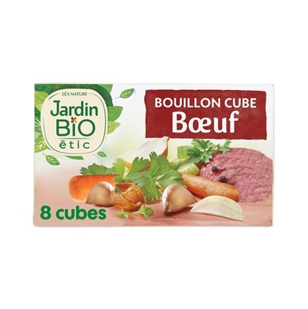 Jardin Bio Beef Broth x8 80g