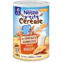 Nestlé P'tite Céréales Dès 6 Mois Biscuit 415g