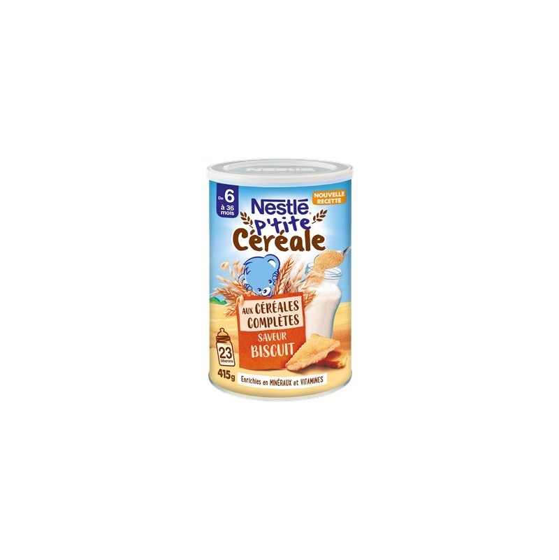 Nestlé P'tite Céréales Dès 6 Mois Biscuit 415g