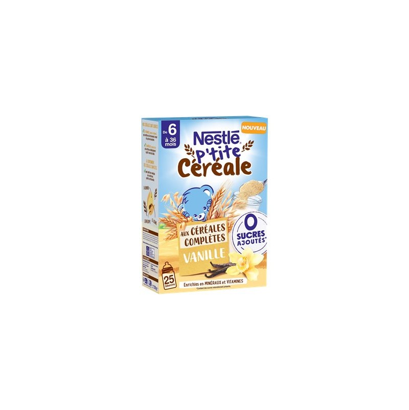 Nestlé P'tite Céréales Vanille Dès 6 Mois 270g