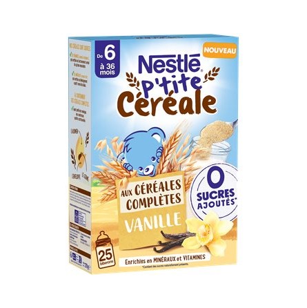 Nestlé P'tite Céréales Vanille Dès 6 Mois 270g