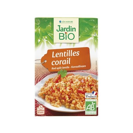 Jardin Bio Lentilles Corail 500g