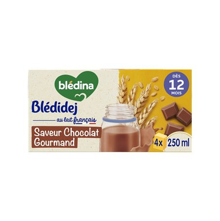 Blédina Blédidej Chocolat Dès 12 Mois 4x250ml Blédina Blédidej Chocolat Dès 12 Mois 4x250ml
