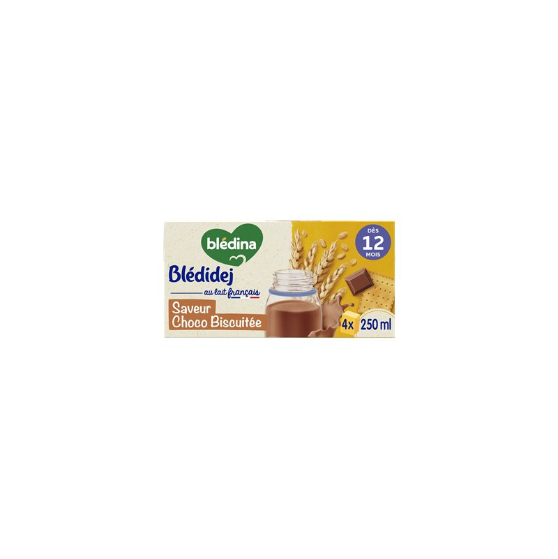 Blédina Blédidej Choco Biscuité Dès 12 Mois 4x250ml