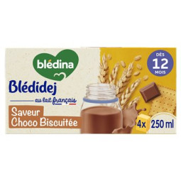 Blédina Blédidej Choco Biscuité Dès 12 Mois 4x250ml